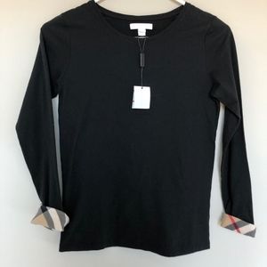 Burberry Children Black Tulisa Long Sleeve Shirt